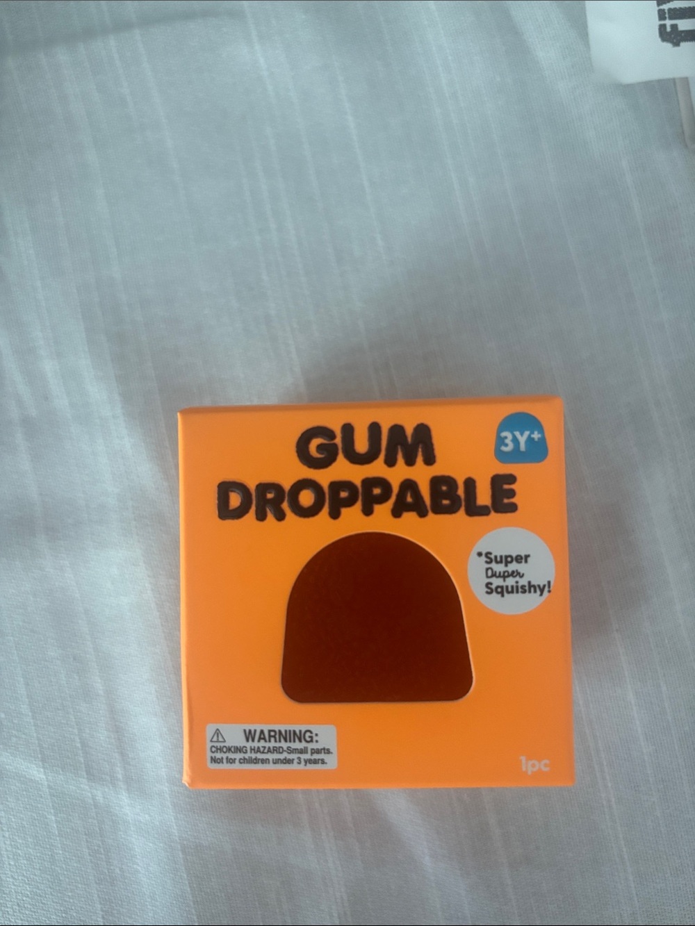 Gum Droppable Squishy Toy - Orange Packaging